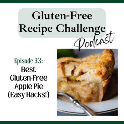 gluten free apple pie audio recipe podcast logo.