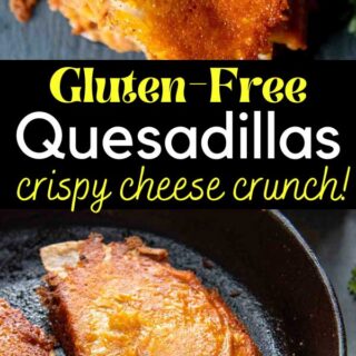 gluten free quesadilla pinterest pin.
