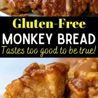 gluten free monkey bread pinterest pin.