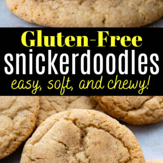 gluten free snickerdoodles pinterest pin.