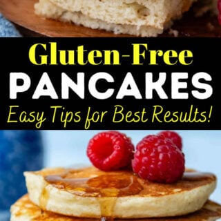 gluten free pancakes pinterest pin.