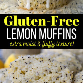 gluten free lemon poppy seed muffin pinterest pin.