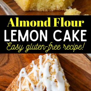 almond flour lemon cake pinterest pin.