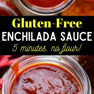gluten free enchilada sauce pinterest pin.