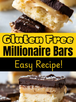 Gluten Free Millionaire Bars Pinterest Pin