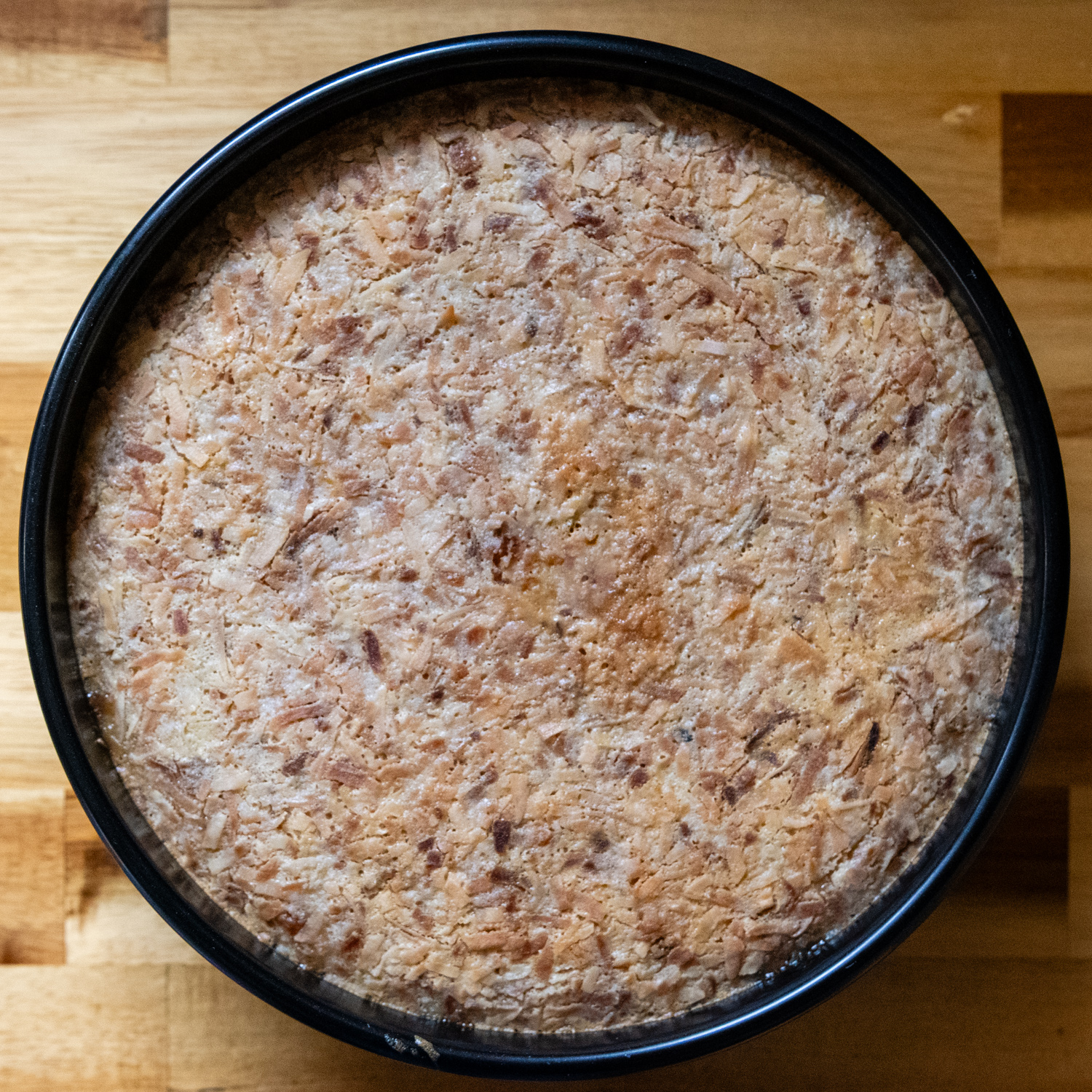 Flan in a pan.