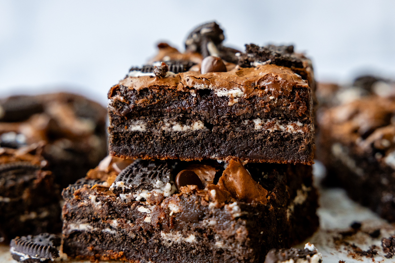 Close up of the inside texture of the brownie.