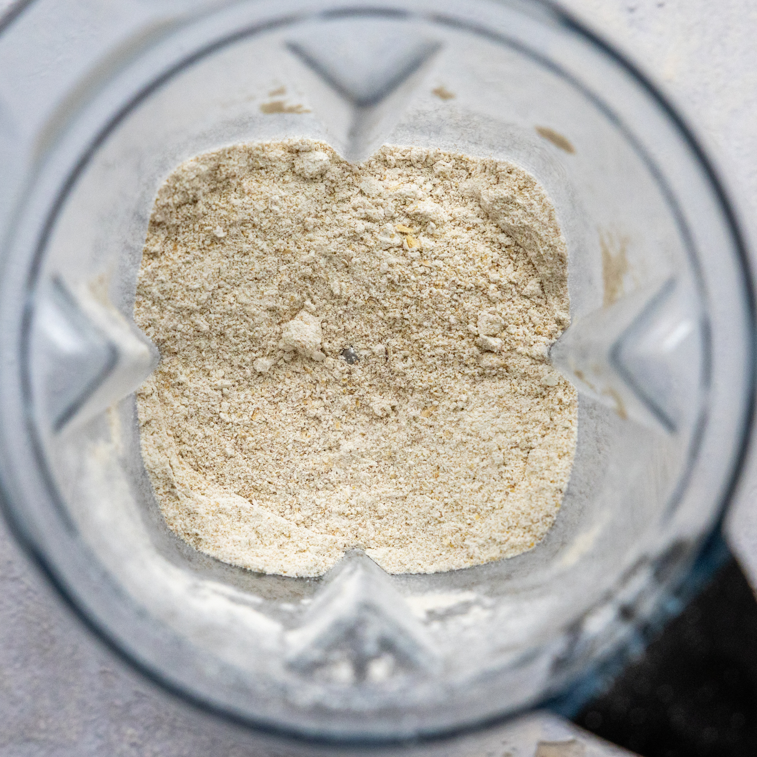 Oat flour in blender