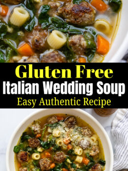 Gluten Free Italian Wedding Soup Pinterest Pin