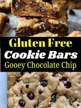 Gluten Free Chocolate Chip Cookie Bars Pinterest Pin