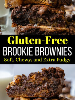Gluten Free Brookie Brownies Pinterest Pin